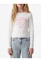 Printed Crew Neck Cotton Long Sleeve T-Shirt - 2