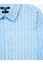 Classic Collar Cotton Comfortable Fit Long Sleeve Striped Poplin Shirt - 8