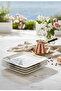 Lux Ceramic Wish Tree Pattern 6-Person Cake Set Serving Plate - 2