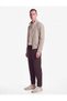 Cotton Pocketed Regular Fit Trousers with Drawstring Waist - 3