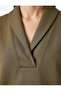 Modal Fabric Regular Fit V-Neck Long Sleeve Sweatshirt - 4