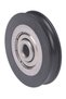 onesize 6*39*8mm Shift Door Pulley Concave Wheel U Groove Wire Rope Over Line Wheel, Wrapped Plast. - 7