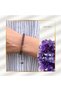 Touchs Collection 100% Natural Amethyst Bracelet (Gold Color) - the Stone of Internal Awakening - 3