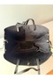 Women's Black Large Tote Bag – Large Volume Hand and Shoulder Bag, Daily Use Shopper Bag - 3