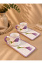 Lavender Patterned Handmade Ceramic, Presentation Coffee Cup Set - 4