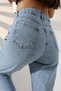 Girl'S/Women's High Waist Relaxed Boyfriend Fit Denim Jeans - 7
