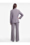Regular Fit Long Sleeve Buttoned Stand Collar Double Breasted Blazer Jacket with Pockets - 4