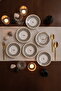 Sevda Kuşu Black 6-Piece Tea Plate Set - 6