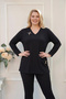Segmented Blouse with Buckle Detail at the Collar - 3