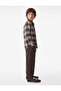 Comfortable Fit Classic Collar Long Sleeve Plaid Lumberjack Shirt with Pockets - 3