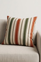 Set of 4 Tile Khaki Bird Botanical Pattern Decorative Throw Pillow Covers - Double Sided 43X43 cm - 2