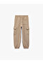 Loose Fit Jogger Sweatpants with Cargo Pockets and Elastic Waist - 5