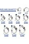 120PCS 60/120pcs Stainless Steel Hose Clamp Kit - Easy-Tighten Worm Gear, 1/4" to 1-1/2", Ideal for - 2