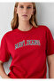 Jeans Printed Red T-Shirt Regular Fit / Normal Cut 1614381-86417 - 2