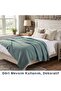 Waffle Pike and Bedspread, Single Waffle Patterned Pike, Water Green Lightweight Pike, 160X230 Woven Bedspread for Light Use - 6