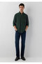 Tencel ™ ) Lyocell Green Shirt Regular Fit / Normal Cut 0212064-71602 - 3
