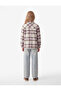 Pocketed Loose Fit Long Sleeve Plaid Lumberjack Shirt Jacket - 3