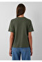 Khaki Basic Interlock T-Shirt Loose Fit / Comfortable Loose Cut 1613820-80714 - 6