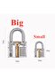 L Big and Small Practice Padlock Locksmith Supplies Transparent Copper Locks Training Skill Padlocks - 7