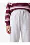Oversize Balloon Fit Sweatpants with Pockets and Elastic Waist - 3