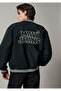 M0110830 Jeans Printed Black College Jacket Men's Coat Black - 5