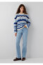 Navy Blue Jacquard Sweater Regular Fit / Normal Cut 1710974-91041 - 2
