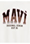 Logo Printed Hooded Ecru Sweatshirt 7S10179-70057 - 6