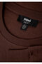Crew Neck Brown Basic Sweatshirt 0S10457-88062 - 8