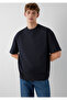 Anthracite Basic T-Shirt Oversize / Wide Cut 0613504-80022 - 2