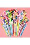 black 50 Creative Cute Cartoon Neutral Pen Black 0.5 Needle Water Pen Student Stationery Award Pen (