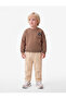 Raised Sweatpants with Elastic Waist Pockets