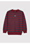 Burgundy Striped Sweatshirt 6S10144-91628 - 3