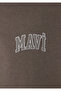 Logo Printed Semi-Zipper Brown Sweatshirt 0S10208-87875 - 7