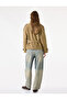 Normal Waist Comfortable Fit Ripped Detailed Cotton Distressed Barrel Denim Trousers - Barrel Jeans - 3