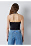 Halter Neck Black Top Fitted / Bodycon Cut 1620244-900 - 6