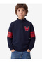 Cotton Shardonlu High Collar Long Sleeve Printed Oversize Zippered Sweatshirt - 2