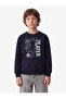 Long Sleeve Crew Neck Three Thread Raised Print Sweatshirt - 2