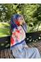 Large Size Pastel Floral Pattern Cotton Soft Scarf 120X120 - 6