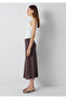 Polka Dot Brown Midi Skirt 1310583-91753 - 4