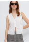 White Blouse with Lace Detail 1211645-620 - 3