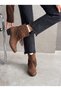 Adara Alma Women's Tasseled Western Boots 0012726 Brown Suede - 2