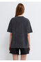 Sylvester Printed Anthracite T-Shirt Loose Fit / Relaxed Comfortable Cut 1614350-86952 - 5