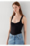 Black T-Shirt with Straps Standard 1620274-900 - 2
