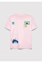 Lilo and Stitch Printed Pink T-Shirt Loose Fit / Relaxed Comfortable Cut 7610448-90773 - 5