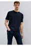 Striped Navy Blue T-Shirt Loose Fit / Relaxed Comfortable Cut 0613334-70497 - 2