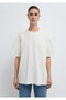 Ecru Basic T-Shirt Oversize / Wide Cut 1613903-80194 - 4