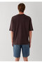 Mvjns Printed Brown T-Shirt Oversize / Wide Cut 0613667-88083 - 6