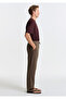 Elastic Waist Muslin Brown Jogger Trousers 0010596-83866 - 3