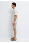 Striped Ecru T-Shirt Relaxed Fit / Comfortable Cut 0613317-86623 - 4
