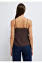 Brown Blouse with Lace Detail 1211486-87181 - 5